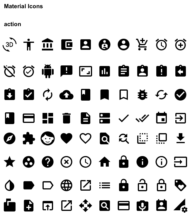 materialize icons